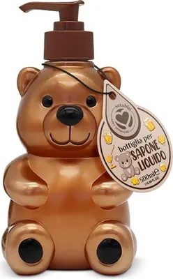 Produktbild von GKA süßer Kinder Seifenspender Bär Duschspender Spender für Flüssigseife 500 ml