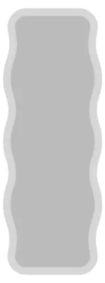 Image de Miroir en bois « Aror » - 50 x 160 cm - Blanc