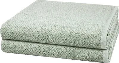 Produktbild von Cawö Pure 2 X Duschtuch im Set Natürliches Material mit feiner Struktur, Saugfähig und hautfreundlich, Trocknergeeignet und pflegeleicht