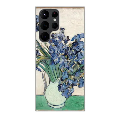 Produktbild von MuchoWow® Handyhülle Schutzhülle Hülle für Samsung Galaxy S22 Ultra Stilleben mit Schwertlilien - Vincent van Gogh Silikon Softcase Handy Hülle - Abbildung
