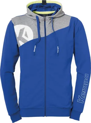 Produktbild von Kempa Handball Core 2.0 Freizeit Herren Kapuzenjacke Sportjacke Jacke blau grau Gr S