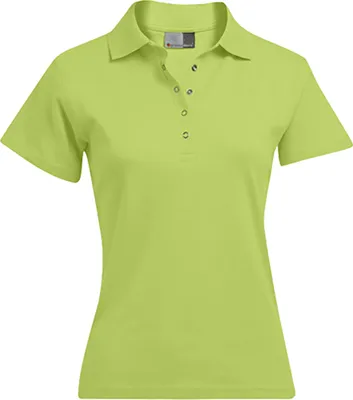 Produktbild von Interlock Poloshirt Plus Size Damen, Wilde Limette, XXL