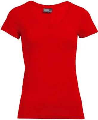 Produktbild von Slim-Fit V-Ausschnitt T-Shirt Plus Size Damen, XXXL, Sportgrau