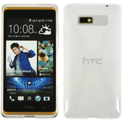Produktbild von PhoneNatic Case kompatibel mit HTC Desire 600 - clear Silikon Hülle X-Style + 2 Schutzfolien
