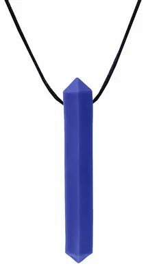 Produktbild von Ark Therapeutics Beißkette Kauschmuck Dunkelblau für Kinder Discrete, edelsteenvormige kauwketting voor kalmerende orale input bij kinderen, tieners en volwassenen.