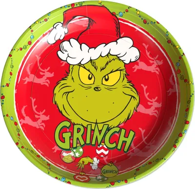 Produktbild von The Grinch Keksteller 26 cm – Weihnachtsteller für Plätzchen & Gebäck