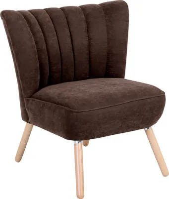 Produktbild von Max Winzer Sessel Alessandro - Velourstoff braun - Maße: 70 x 66 x 80 cm