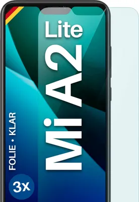 Produktbild von moex® 3x Schutzfolie kompatibel mit Xiaomi Mi A2 Lite - Displayschutzfolie dünn Folie, Klar