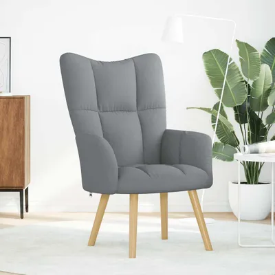 Immagine prodotto di Sedia Relax Grigio Chiaro in Tessuto