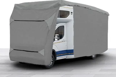 Produktbild von BLANCC Wohnmobil-Schutzhülle | Schutzhülle für Wohnmobile oder Wohnwagen in Verschiedenen Größen | Hülle für Wohnmobil Wind- und Wetterfest - Grau