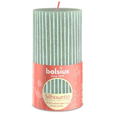Immagine prodotto di Candela a colonna Bolsius Rustik Silhouette wave 130/68 mm
