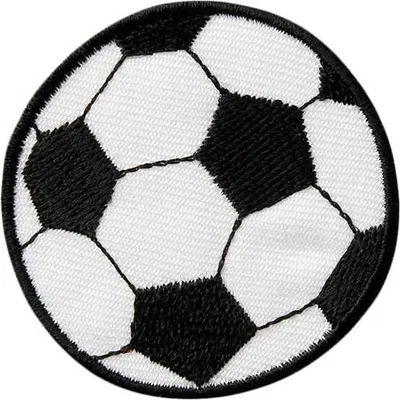 Produktbild von Mono Quick 04075 Fußball schwarz / weiß, Bügelbild, Patch, ca. 4,8 x 4,8 cm
