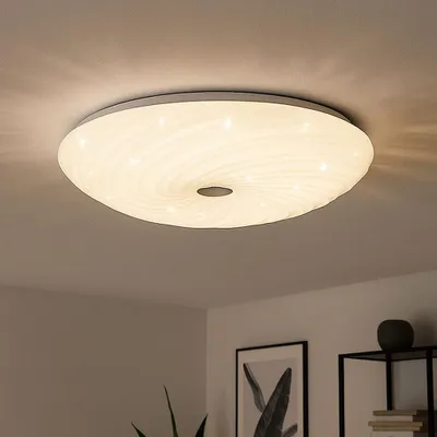 Produktbild von LED Deckenleuchte, Sterneneffekt, CCT, weiß, D 57,5 cm