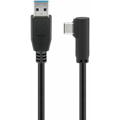 Produktbild von Wentronic 66504, 3 m, USB C, USB A, USB 3.2 Gen 1 (3.1 Gen 1), 5 Gbit/s, Schwarz