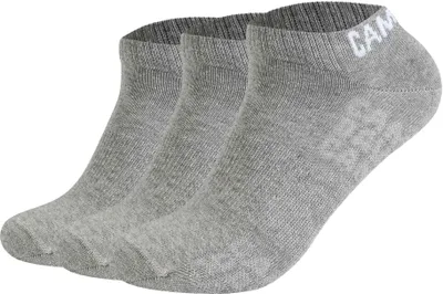 Produktbild von CAMP DAVID Herren Sneakersocken, 3er Pack - Action-Mesh Baumwolle Sneaker 3P, Logo Grau 39-42
