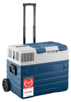 Immagine prodotto di TZS First Austria – Frigo Compressore Portatile 43L – fino a ?20°C – App Bluetooth – 45 dB(A) – AC/DC 12V 24V 230V – Camping – Blu-Grigio