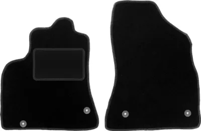 Immagine prodotto di Wielganizator tappetini auto velours anteriori adatto per Citroen Berlingo II (2008-2018, Multispazio) neri, set 2 pz, con fissaggi