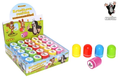 Obrázek produktu pro Razítka Krtek a kamarádi – 5 druhů