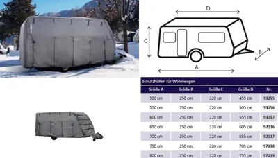 Imagen del producto de Cubierta para caravana de 6 metros, fabricada con material TNT transpirable
