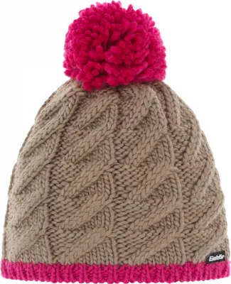 Produktbild von Eisbär Asteria Pompon Kids Beanie Beige/Pink UNI Ski Mütze