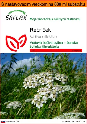 Obrázok produktu pre SAFLAX Garden in the bag - rebríček - Achillea millefolium - 200 Semená - S pestovateľským substrátom v praktickom samostaviteľnom vrecku
