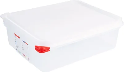 Produktbild von GN Behälter, Gastronormbehälter, Polyethylen, GN 1/2, Tiefe wählbar : GN 1/2 100 mm Variante: GN 1/2 100 mm
