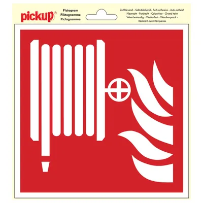 Produktbild von Aufkleber für Feuerwehrschläuche – 200 x 200 mm.