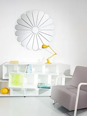 Immagine prodotto di Casa Padrino specchio da parete con motivo floreale Ø 105 cm - Specchio di design