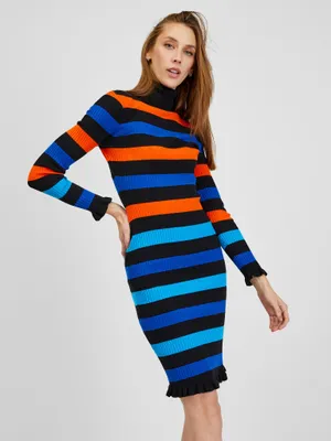 Produktbild von Orsay Orange-blaues Damen-Streifenkleid 530392-203000__S