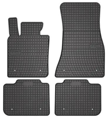 Produktbild von Gummi-Fußmatten für BMW 6 G32 GT 2017- – 4-tlg, Schwarz, passgenau – Wielganizator SolidPRO
