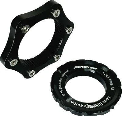 Produktbild von Reverse Components Centerlock Adapter Schwarz  Schwarz One Size