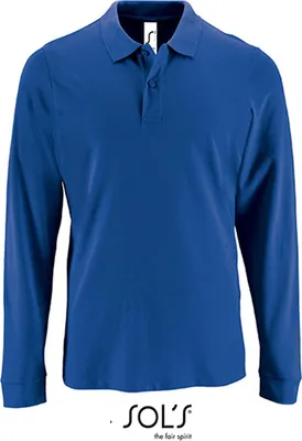Immagine prodotto di SOLs 02087 | Polo a maniche lunghe in piqué Perfect - Farbe: Royal Blue - Größe: XL