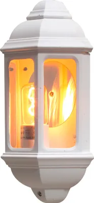 Produktbild von Konstsmide Cagliari Small weiß lackiertes Aluminium, klares Glas 7011-250