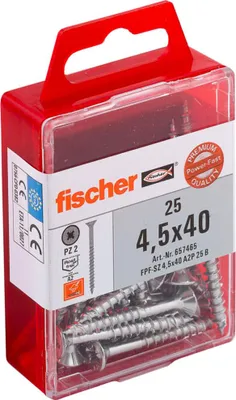 Produktbild von fischer Power-Fast 4,5x40 Senkk. A2 TG PZ