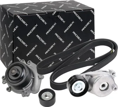 Produktbild von RIDEX 4172P0035 Wasserpumpe + Keilrippenriemensatz passend für MERCEDES-BENZ C-Klasse Limousine (W204) E-Klasse Limousine (W211) C-Klasse T-modell