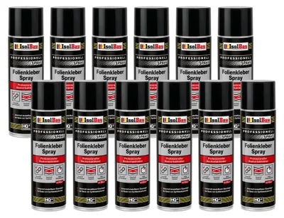 Produktbild von Isolbau Folienkleber-Spray 12 x 500 ml Baukontaktkleber Dampfsperrfolie Klebstoff Bau