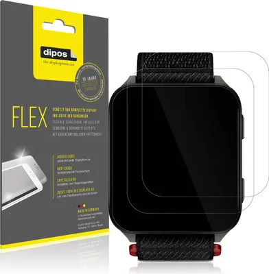 Produktbild von 2x Schutzfolie für Garmin Venu X1 Folie, 100% Displayabdeckung, dipos Flex
