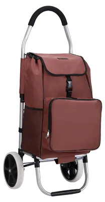 Produktbild von Packaway Deluxe Einkaufswagen – 50 l – Kühlfach – ROT