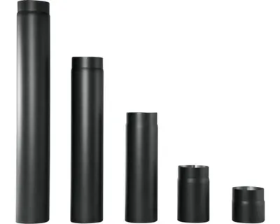 Produktbild von Ofenrohr Bertrams Ø 120 mm senotherm UHT-Hydro schwarz 0,15 m