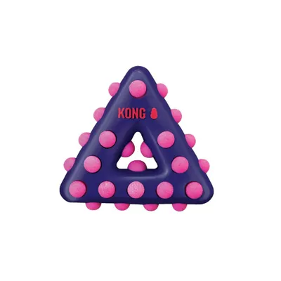 Obrázok produktu pre Hračka Kong Dotz Triangle, ružová L, ružová L