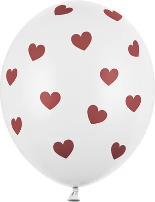 Imagen del producto de Globos de 30 cm, forma de corazón, color blanco pastel (1 paquete / 50 unidades)