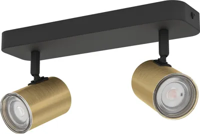 Produktbild von EGLO Deckenlampe Consuma 1, Spotbalken 2-flammig, Spot Deckenleuchte Badezimmer, Badlampe, Deckenstrahler mit GU10 , IP44