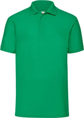 Image de Polo pour homme Fruit of the Loom 63-402-0 | 65/35 Piqué - Couleur : Vert Kelly - Taille : S