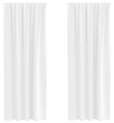 Zdjęcie produktu dla Zasłony zaciemniające, 2 sztuki, białe, 245 x 140 cm