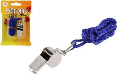 Produktbild von Pfeife mit Lanyard Metall / Draht 5cm
