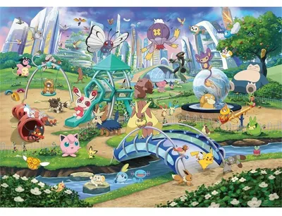 Obrázek produktu pro Puzzle Pokémon Breakout 1, Eevee a park, 1000 dílků