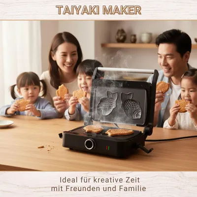 Immagine prodotto di Apparecchio combinato multifunzione con piastre intercambiabili SM-1000W-Toledo Taiyaki Fish