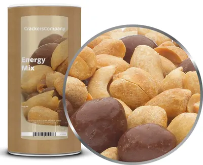 Produktbild von CrackersCompany Salzige Erdnuss-Schokoladen-Mischung (Energy Mix), Membrandose 800 g