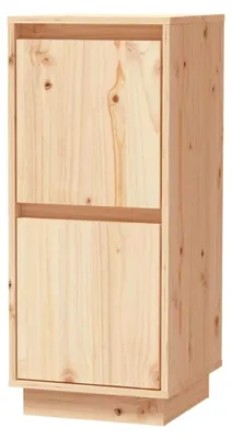Produktbild von Sideboard mit 2 Türen, Kommode, Anrichte, Beistellschrank, Mehrzweckschrank, Standschrank aus Holz, 31,5x34x75cm, Kiefernholz