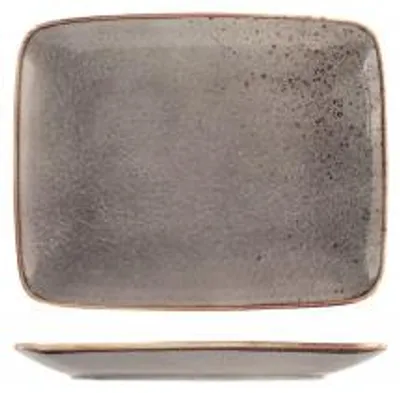 Immagine prodotto di H&H Set 6 Piatti Rettangolari Reactive Grigio Cm 29X23